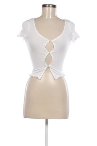 Дамска блуза Monki, Размер XXS, Цвят Бял, Цена 15,75 лв.