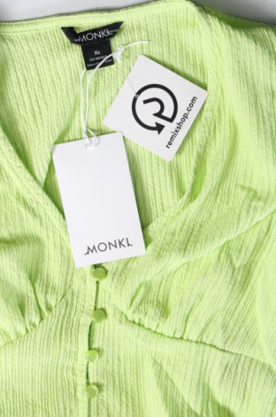 Γυναικεία μπλούζα Monki, Μέγεθος XS, Χρώμα Πράσινο, Τιμή 8,66 €
