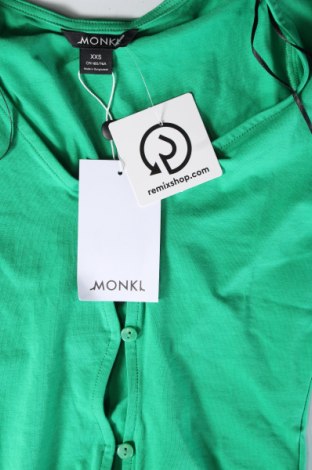 Γυναικεία μπλούζα Monki, Μέγεθος XXS, Χρώμα Πράσινο, Τιμή 8,66 €