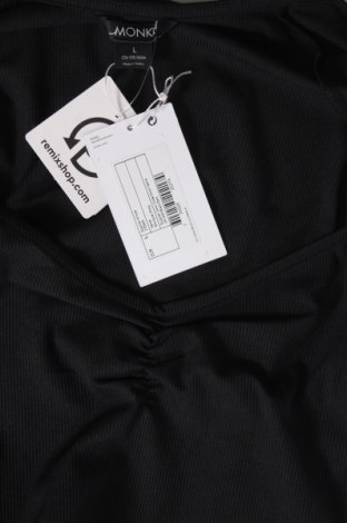 Γυναικεία μπλούζα Monki, Μέγεθος L, Χρώμα Μαύρο, Τιμή 4,96 €