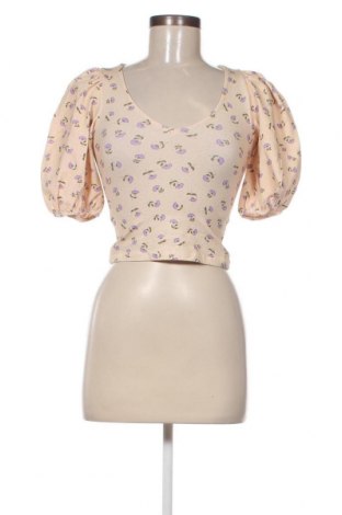 Γυναικεία μπλούζα Monki, Μέγεθος XXS, Χρώμα  Μπέζ, Τιμή 1,62 €