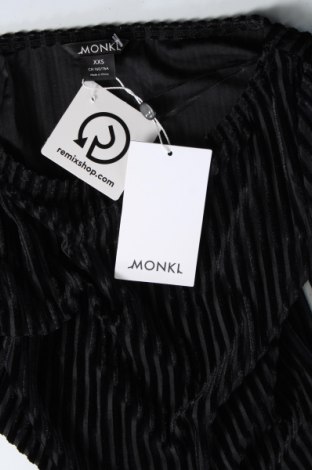 Damen Shirt Monki, Größe XXS, Farbe Schwarz, Preis 13,40 €