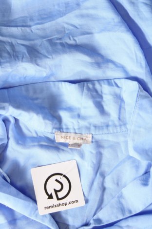 Дамска блуза Nice & Chic, Размер M, Цвят Син, Цена 3,99 лв.