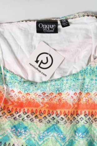 Γυναικεία μπλούζα Onque Casuals, Μέγεθος XXL, Χρώμα Πολύχρωμο, Τιμή 2,70 €