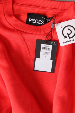 Дамска блуза Pieces, Размер S, Цвят Червен, Цена 10,40 лв.