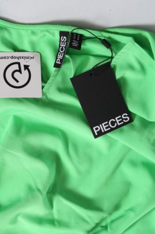 Γυναικεία μπλούζα Pieces, Μέγεθος M, Χρώμα Πράσινο, Τιμή 4,54 €