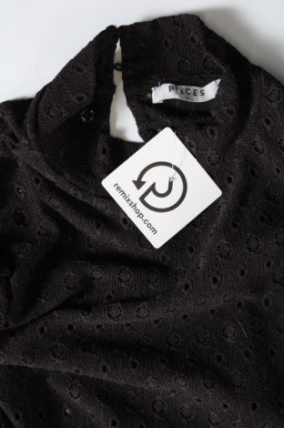 Γυναικεία μπλούζα Pieces, Μέγεθος XS, Χρώμα Μαύρο, Τιμή 9,28 €