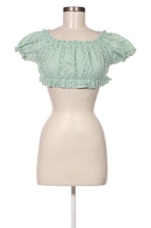 Damen Shirt Pull&Bear, Größe M, Farbe Grün, Preis € 3,89