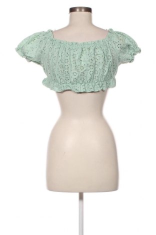 Γυναικεία μπλούζα Pull&Bear, Μέγεθος M, Χρώμα Πράσινο, Τιμή 3,89 €
