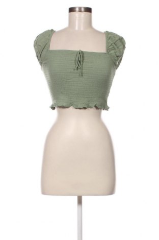Дамска блуза Pull&Bear, Размер S, Цвят Зелен, Цена 7,60 лв.