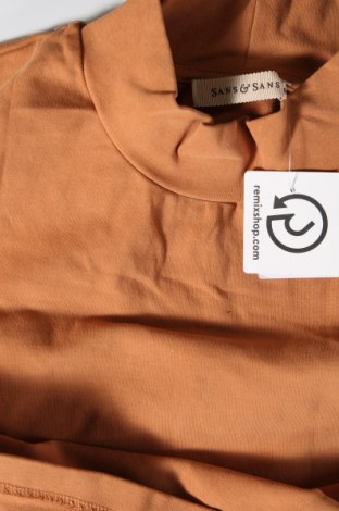 Γυναικεία μπλούζα SANS & SANS, Μέγεθος M, Χρώμα  Μπέζ, Τιμή 2,52 €