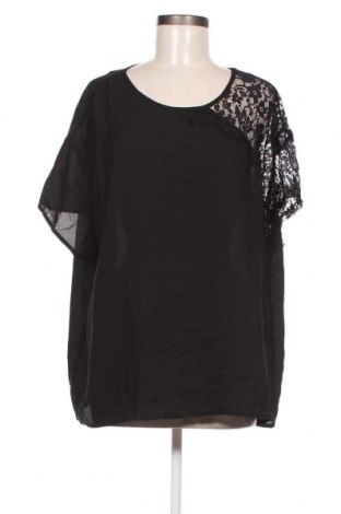 Дамска блуза SHEIN, Размер 4XL, Цвят Черен, Цена 18,05 лв.
