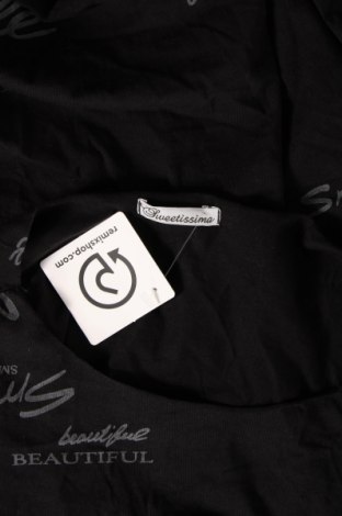 Γυναικεία μπλούζα Sweetissima, Μέγεθος L, Χρώμα Μαύρο, Τιμή 6,11 €