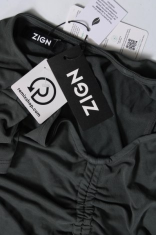 Γυναικεία μπλούζα Zign, Μέγεθος XL, Χρώμα Πράσινο, Τιμή 5,94 €