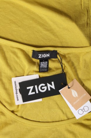 Γυναικεία μπλούζα Zign, Μέγεθος L, Χρώμα Κίτρινο, Τιμή 5,57 €