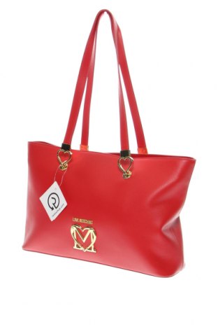 Дамска чанта Love Moschino, Цвят Червен, Цена 429,00 лв.