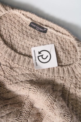 Γυναικείο πουλόβερ Saint Germain, Μέγεθος M, Χρώμα  Μπέζ, Τιμή 8,07 €