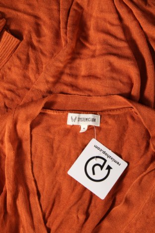 Γυναικεία ζακέτα System Action, Μέγεθος M, Χρώμα Πορτοκαλί, Τιμή 2,69 €