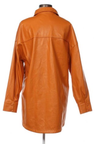 Damen Lederhemd Bershka, Größe M, Farbe Braun, Preis 12,79 €