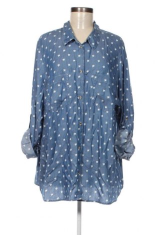 Dámska košeľa , Veľkosť 4XL, Farba Modrá, Cena  14,18 €
