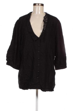 Γυναικείο πουκάμισο Body Flirt, Μέγεθος 4XL, Χρώμα Μαύρο, Τιμή 3,09 €