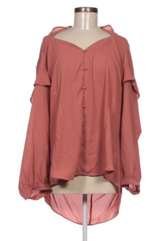 Γυναικείο πουκάμισο City Chic, Μέγεθος L, Χρώμα  Μπέζ, Τιμή 14,35 €