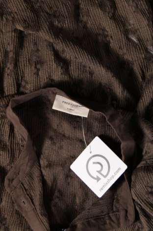 Γυναικείο πουκάμισο Free Quent, Μέγεθος XS, Χρώμα Καφέ, Τιμή 2,67 €