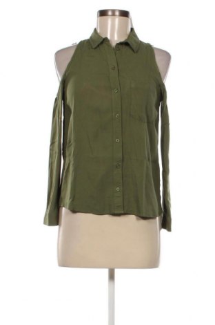 Γυναικείο πουκάμισο H&M, Μέγεθος XS, Χρώμα Πράσινο, Τιμή 4,51 €