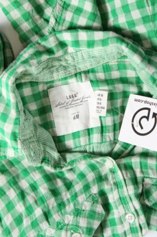 Дамска риза H&M L.O.G.G., Размер S, Цвят Зелен, Цена 5,75 лв.