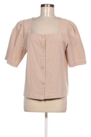 Γυναικείο πουκάμισο Ichi, Μέγεθος M, Χρώμα  Μπέζ, Τιμή 22,83 €