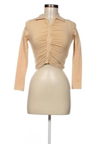 Γυναικείο πουκάμισο Jennyfer, Μέγεθος XXS, Χρώμα  Μπέζ, Τιμή 6,39 €