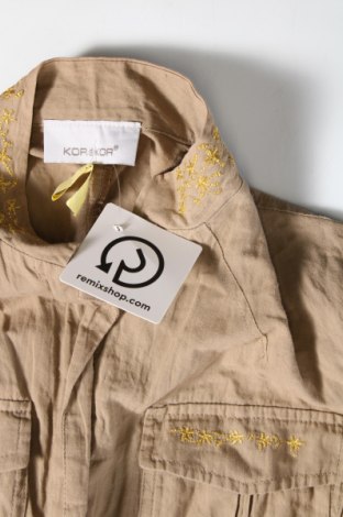 Γυναικείο πουκάμισο Kor@Kor, Μέγεθος M, Χρώμα  Μπέζ, Τιμή 8,50 €