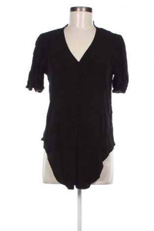 Γυναικείο πουκάμισο Pieces, Μέγεθος M, Χρώμα Μαύρο, Τιμή 20,62 €
