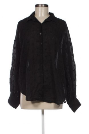 Γυναικείο πουκάμισο Pull&Bear, Μέγεθος XL, Χρώμα Μαύρο, Τιμή 3,87 €