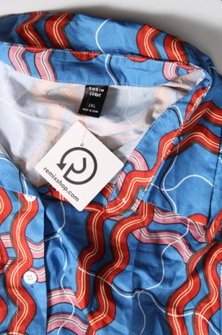 Γυναικείο πουκάμισο SHEIN, Μέγεθος XXL, Χρώμα Πολύχρωμο, Τιμή 6,96 €