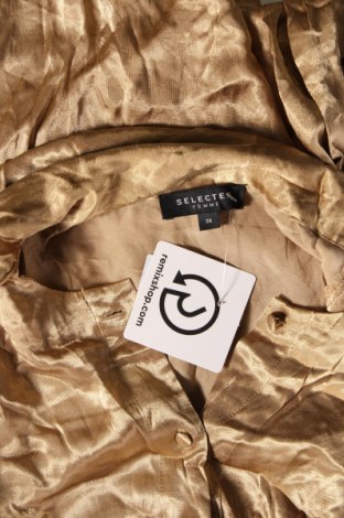 Γυναικείο πουκάμισο Selected Femme, Μέγεθος M, Χρώμα  Μπέζ, Τιμή 3,15 €