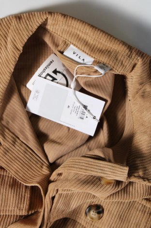 Γυναικείο πουκάμισο VILA, Μέγεθος M, Χρώμα  Μπέζ, Τιμή 7,63 €