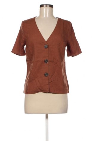 Γυναικείο πουκάμισο VILA, Μέγεθος XS, Χρώμα Καφέ, Τιμή 20,62 €