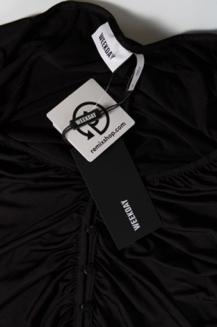 Γυναικείο πουκάμισο Weekday, Μέγεθος S, Χρώμα Μαύρο, Τιμή 8,12 €