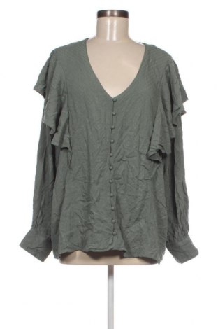 Γυναικείο πουκάμισο Xlnt, Μέγεθος XXL, Χρώμα Πράσινο, Τιμή 14,85 €