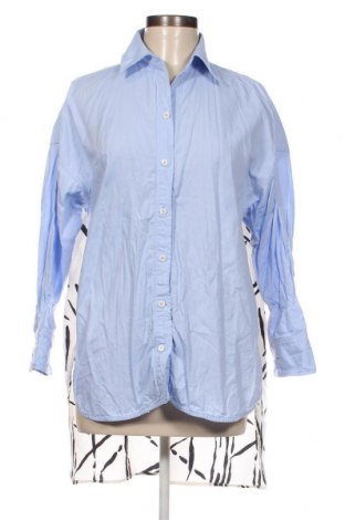 Γυναικείο πουκάμισο Zara, Μέγεθος XS, Χρώμα Μπλέ, Τιμή 10,24 €