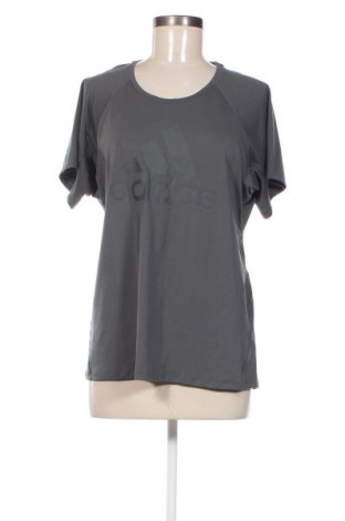 Γυναικείο t-shirt Adidas, Μέγεθος L, Χρώμα Γκρί, Τιμή 15,86 €