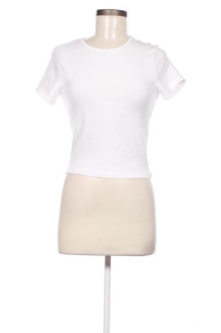 Damen T-Shirt Gina Tricot, Größe M, Farbe Weiß, Preis 13,92 €