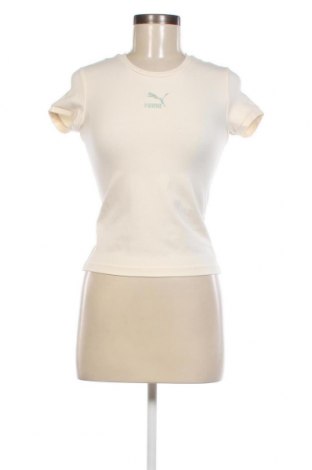 Γυναικείο t-shirt PUMA, Μέγεθος XS, Χρώμα Εκρού, Τιμή 21,23 €