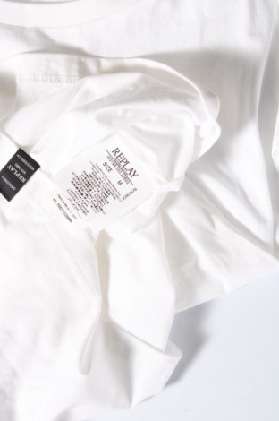 Damen T-Shirt Replay, Größe M, Farbe Weiß, Preis 31,55 €