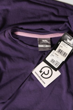 Γυναικείο t-shirt Trespass, Μέγεθος M, Χρώμα Βιολετί, Τιμή 17,80 €