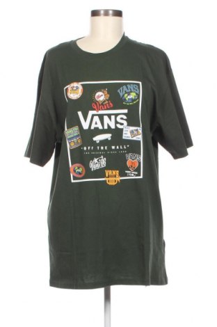 Дамска тениска Vans, Размер L, Цвят Зелен, Цена 36,00 лв.