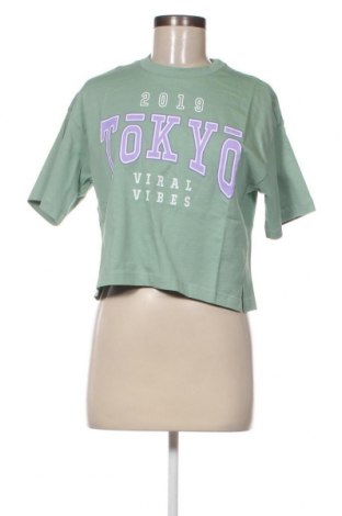 Damen T-Shirt Viral Vibes, Größe S, Farbe Grün, Preis 12,25 €