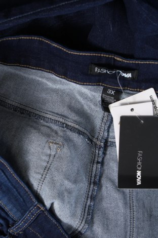 Dámské džíny  Fashion nova, Velikost 3XL, Barva Modrá, Cena  550,00 Kč