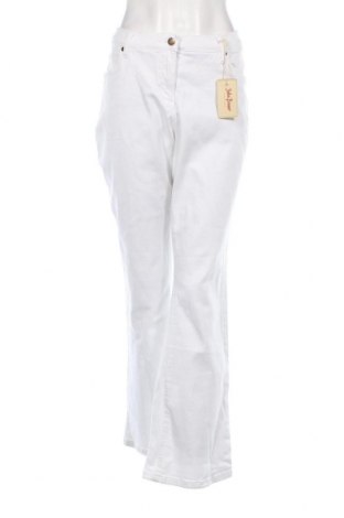 Γυναικείο Τζίν John Baner, Μέγεθος XL, Χρώμα Λευκό, Τιμή 12,80 €